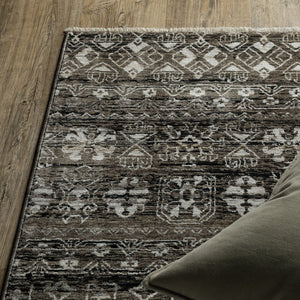 Oriental Weavers Chamberlain Indoor Area Rug - Luxurious Soft Polyester, Vintage Persian Motifs, Elegant Neutral Design Grey,Beige Polyester Cch08b300394st