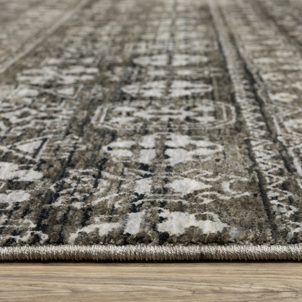 Oriental Weavers Chamberlain Indoor Area Rug - Luxurious Soft Polyester, Vintage Persian Motifs, Elegant Neutral Design Grey,Beige Polyester Cch08b300394st