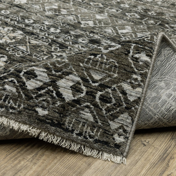 Oriental Weavers Chamberlain Indoor Area Rug - Luxurious Soft Polyester, Vintage Persian Motifs, Elegant Neutral Design Grey,Beige Polyester Cch08b300394st