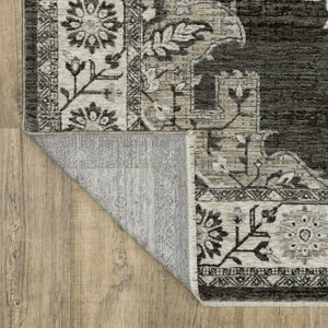 Oriental Weavers Chamberlain Indoor Area Rug - Luxurious Soft Polyester, Vintage Persian Motifs, Elegant Neutral Design Grey,Beige Polyester Cch08b200296st