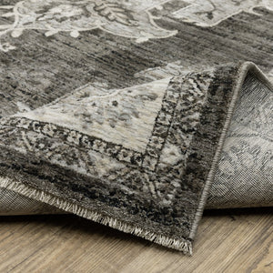 Oriental Weavers Chamberlain Indoor Area Rug - Luxurious Soft Polyester, Vintage Persian Motifs, Elegant Neutral Design Grey,Beige Polyester Cch08b200296st