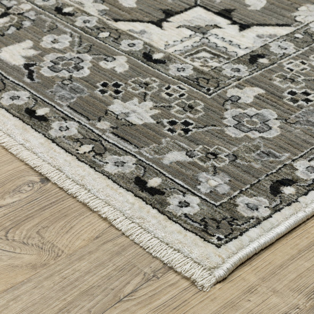 Oriental Weavers Chamberlain Indoor Area Rug - Soft Polyester Yarn, Vintage Persian Motifs, And Global Charm Ivory,Grey Polyester Cch09a160235st
