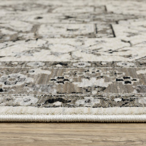 Oriental Weavers Chamberlain Indoor Area Rug - Soft Polyester Yarn, Vintage Persian Motifs, And Global Charm Ivory,Grey Polyester Cch09a160235st