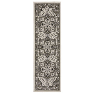 Oriental Weavers Chamberlain Indoor Area Rug - Soft Polyester Yarn, Vintage Persian Motifs, And Global Charm Ivory,Grey Polyester Cch09a068235st