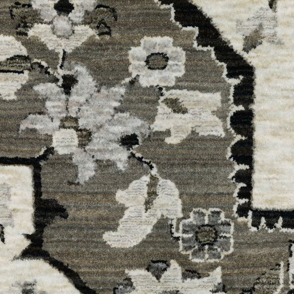 Oriental Weavers Chamberlain Indoor Area Rug - Soft Polyester Yarn, Vintage Persian Motifs, And Global Charm Ivory,Grey Polyester Cch09a160235st