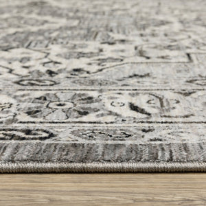 Oriental Weavers Chamberlain Indoor Area Rug - Luxuriously Soft Polyester With Elegant Persian Motifs For Your Home Grey,Ivory Polyester Cch10l068235st