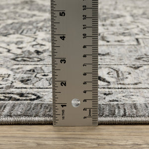 Oriental Weavers Chamberlain Indoor Area Rug - Luxuriously Soft Polyester With Elegant Persian Motifs For Your Home Grey,Ivory Polyester Cch10l068235st