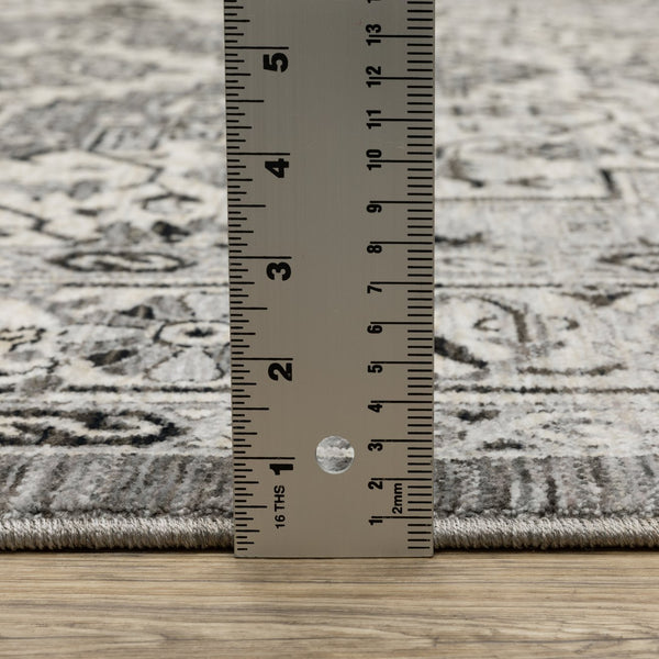 Oriental Weavers Chamberlain Indoor Area Rug - Luxuriously Soft Polyester With Elegant Persian Motifs For Your Home Grey,Ivory Polyester Cch10l068235st