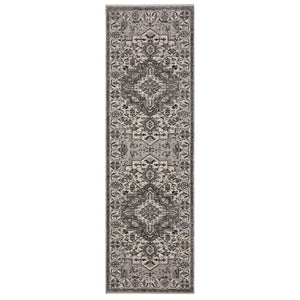 Oriental Weavers Chamberlain Indoor Area Rug - Luxuriously Soft Polyester With Elegant Persian Motifs For Your Home Grey,Ivory Polyester Cch10l068235st