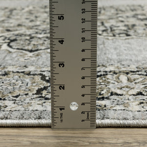 Oriental Weavers Chamberlain Indoor Area Rug - Luxurious Soft Polyester, Persian Motifs, Elegant Neutral Shades Grey,Black Polyester Cch11l068235st