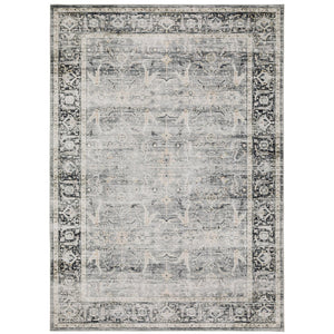 Oriental Weavers Charleston Indoor Area Rug - Machine Washable, Non-slip Backing, Perfect For High-traffic Spaces Charcoal,Grey Polyester Ccha07107168st