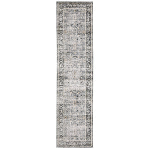 Oriental Weavers Charleston Indoor Area Rug - Machine Washable, Non-slip Backing, Perfect For High-traffic Spaces Charcoal,Grey Polyester Ccha07061244st