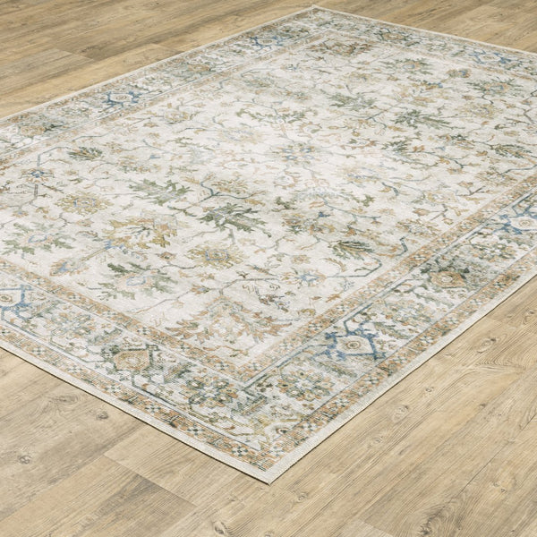 Oriental Weavers Charleston Indoor Area Rug - Machine Washable Polyester With Non-slip Backing For High-traffic Areas Gray,Multi Polyester Ccha10107168st