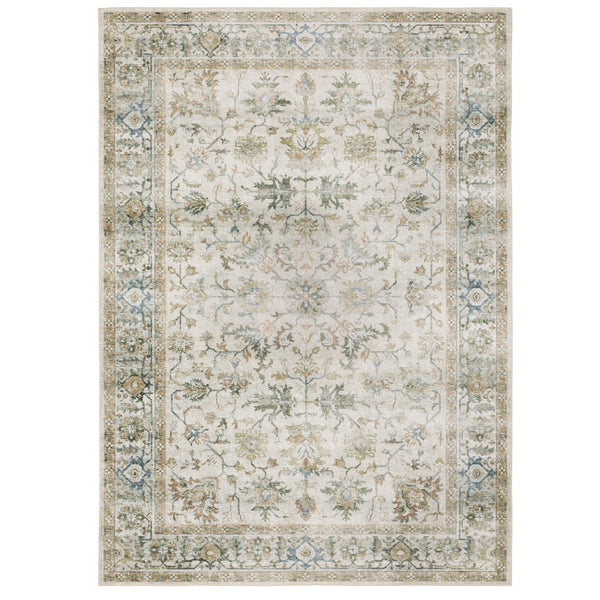 Oriental Weavers Charleston Indoor Area Rug - Machine Washable Polyester With Non-slip Backing For High-traffic Areas Gray,Multi Polyester Ccha10107168st