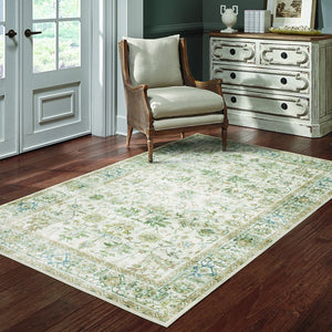 Oriental Weavers Charleston Indoor Area Rug - Machine Washable Polyester With Non-slip Backing For High-traffic Areas Gray,Multi Polyester Ccha10107168st