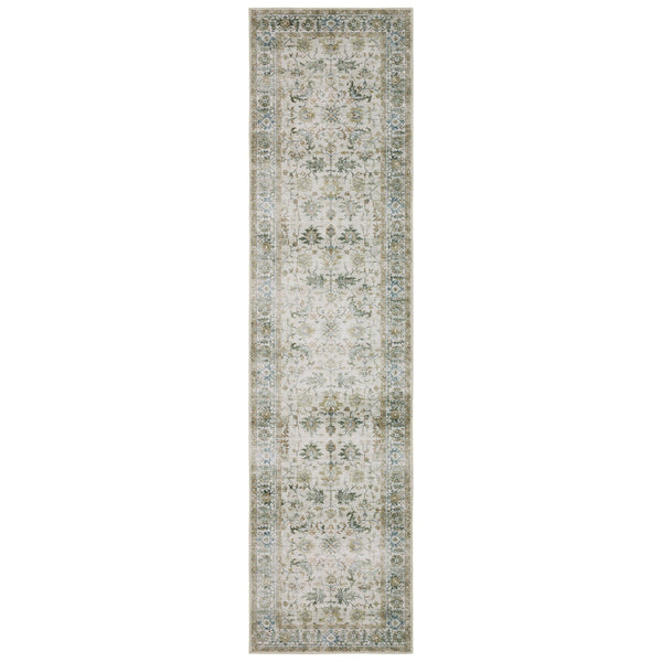 Oriental Weavers Charleston Indoor Area Rug - Machine Washable Polyester With Non-slip Backing For High-traffic Areas Gray,Multi Polyester Ccha10061244st