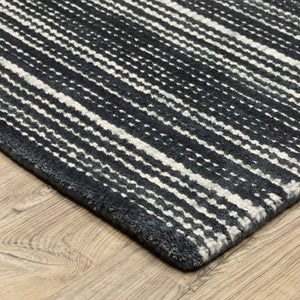 Oriental Weavers Circa Hand-tufted Indoor Area Rug With Luxurious Viscose And Textured Wool - Elegant Home Decor Black,Ivory Viscose Ccir02152243st