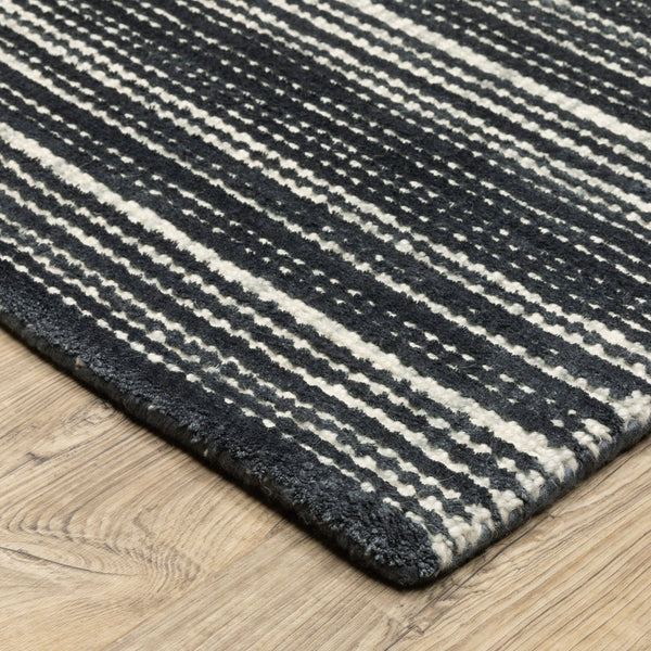 Oriental Weavers Circa Hand-tufted Indoor Area Rug With Luxurious Viscose And Textured Wool - Elegant Home Decor Black,Ivory Viscose Ccir02152243st