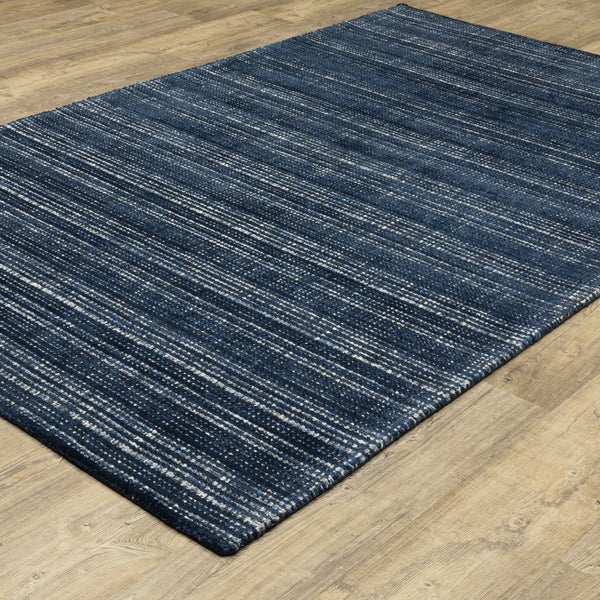 Oriental Weavers Circa Hand-tufted Indoor Area Rug – Luxurious Viscose And Wool Blend, Textured Design For Comfort Navy,Blue Viscose Ccir06243304st