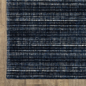 Oriental Weavers Circa Hand-tufted Indoor Area Rug – Luxurious Viscose And Wool Blend, Textured Design For Comfort Navy,Blue Viscose Ccir06243304st