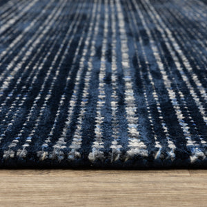 Oriental Weavers Circa Hand-tufted Indoor Area Rug – Luxurious Viscose And Wool Blend, Textured Design For Comfort Navy,Blue Viscose Ccir06243304st