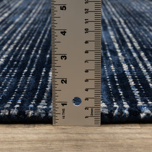 Oriental Weavers Circa Hand-tufted Indoor Area Rug – Luxurious Viscose And Wool Blend, Textured Design For Comfort Navy,Blue Viscose Ccir06243304st