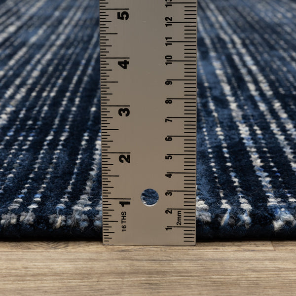 Oriental Weavers Circa Hand-tufted Indoor Area Rug – Luxurious Viscose And Wool Blend, Textured Design For Comfort Navy,Blue Viscose Ccir06243304st