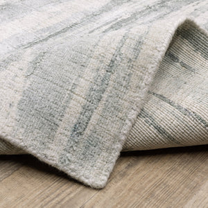 Oriental Weavers Clarke Indoor Area Rug - Hand-loomed Wool & Viscose, Soft Modern Aesthetic In Green & Ivory Tones Green,Ivory Wool Ccla03275366st