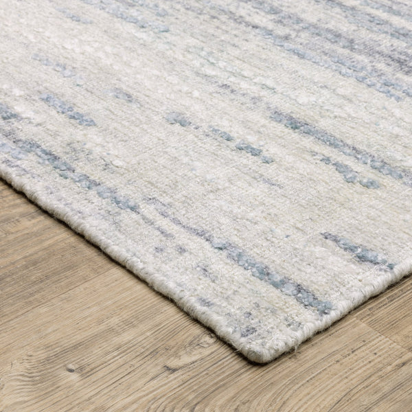 Oriental Weavers Clarke Ivory And Blue Indoor Area Rug - Luxurious Hand-loomed Wool With Subtle Modern Elegance Ivory,Blue Wool Ccla04305427st