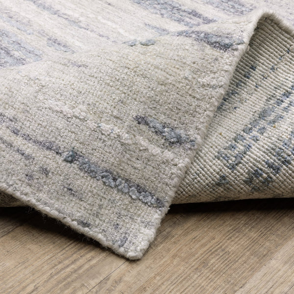 Oriental Weavers Clarke Ivory And Blue Indoor Area Rug - Luxurious Hand-loomed Wool With Subtle Modern Elegance Ivory,Blue Wool Ccla04305427st