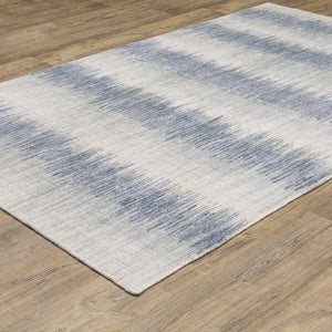 Oriental Weavers Clarke Blue/Ivory Indoor Area Rug - Luxurious Hand-loomed Wool & Viscose For Effortless Elegance Blue,Ivory Wool Ccla06275366st