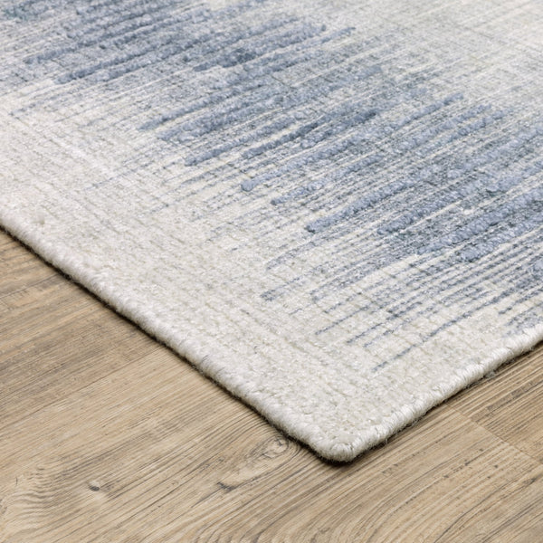 Oriental Weavers Clarke Blue/Ivory Indoor Area Rug - Luxurious Hand-loomed Wool & Viscose For Effortless Elegance Blue,Ivory Wool Ccla06275366st