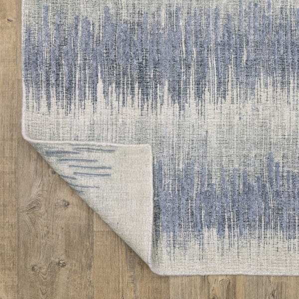 Oriental Weavers Clarke Blue/Ivory Indoor Area Rug - Luxurious Hand-loomed Wool & Viscose For Effortless Elegance Blue,Ivory Wool Ccla06275366st