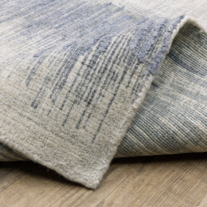 Oriental Weavers Clarke Blue/Ivory Indoor Area Rug - Luxurious Hand-loomed Wool & Viscose For Effortless Elegance Blue,Ivory Wool Ccla06275366st