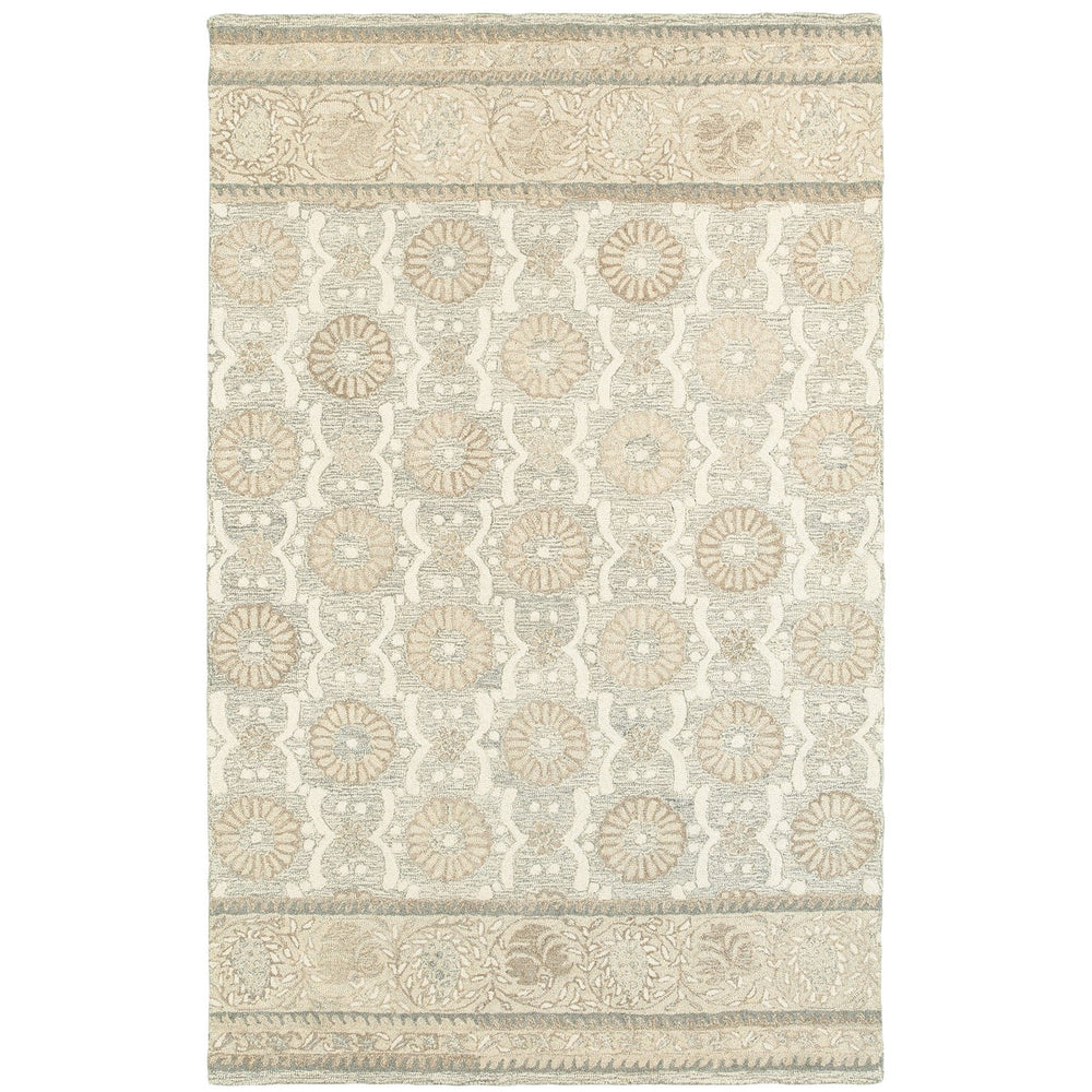 Oriental Weavers Craft Handcrafted Natural Wool Indoor Area Rug - Cozy Rustic Charm For Any Room Décor Ash,Sand Wool C93002106167st