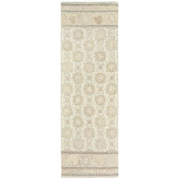 Oriental Weavers Craft Handcrafted Natural Wool Indoor Area Rug - Cozy Rustic Charm For Any Room Décor Ash,Sand Wool C93002076243st