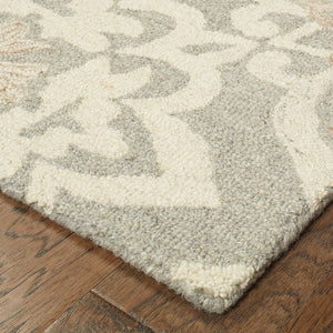 Oriental Weavers Craft Natural Wool Area Rug - Cozy Handcrafted Design Inspired By Nomadic Textiles For Home Decor Grey,Sand Wool C93004076243st