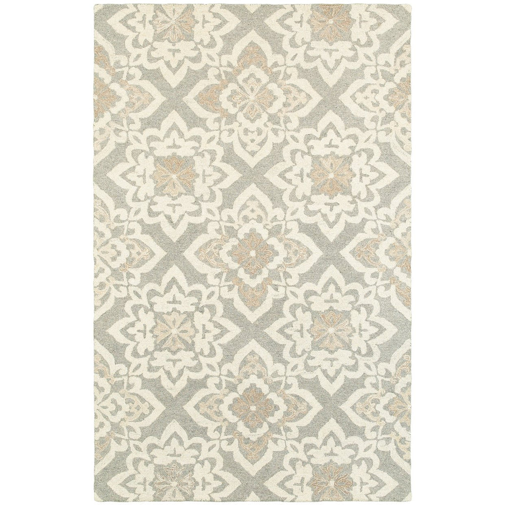 Oriental Weavers Craft Natural Wool Area Rug - Cozy Handcrafted Design Inspired By Nomadic Textiles For Home Decor Grey,Sand Wool C93004106167st