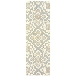 Oriental Weavers Craft Natural Wool Area Rug - Cozy Handcrafted Design Inspired By Nomadic Textiles For Home Decor Grey,Sand Wool C93004076243st