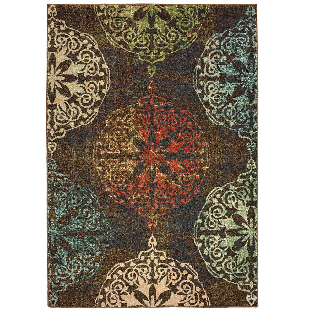 Oriental Weavers Dawson Indoor Area Rug - Luxurious Textured Design With Rich, Vibrant Colors For Modern Elegance Brown,Multi Polypropylene D8522c300390st