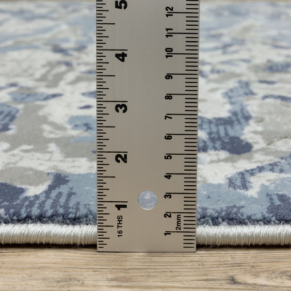 Oriental Weavers Easton Indoor Area Rug - Modern High/Low Textured Design In Trendy Blue And Gray For Any Space Grey,Blue Polypropylene E3317e100152st