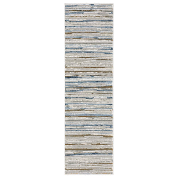 Oriental Weavers Easton Indoor Area Rug - Modern High/Low Textured Design In Stylish Blue & Gray For Any Room Grey,Blue Polypropylene E4514e068230st