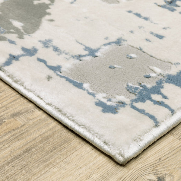 Oriental Weavers Easton Indoor Area Rug - Textured Design In Modern Blues And Grays For Stylish Home Décor Grey,Blue Polypropylene E8111x068230st