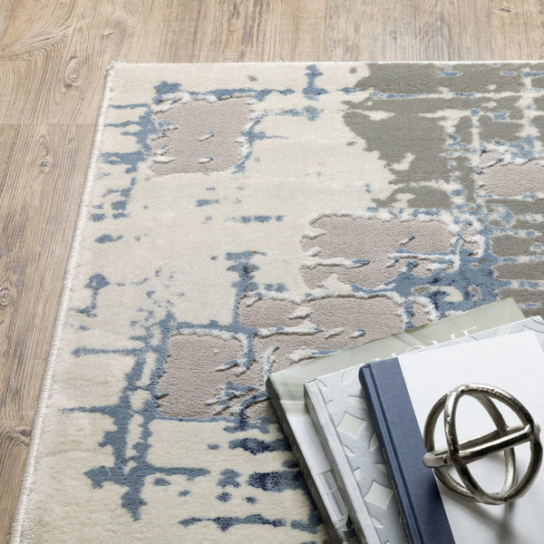 Oriental Weavers Easton Indoor Area Rug - Textured Design In Modern Blues And Grays For Stylish Home Décor Grey,Blue Polypropylene E8111x068230st