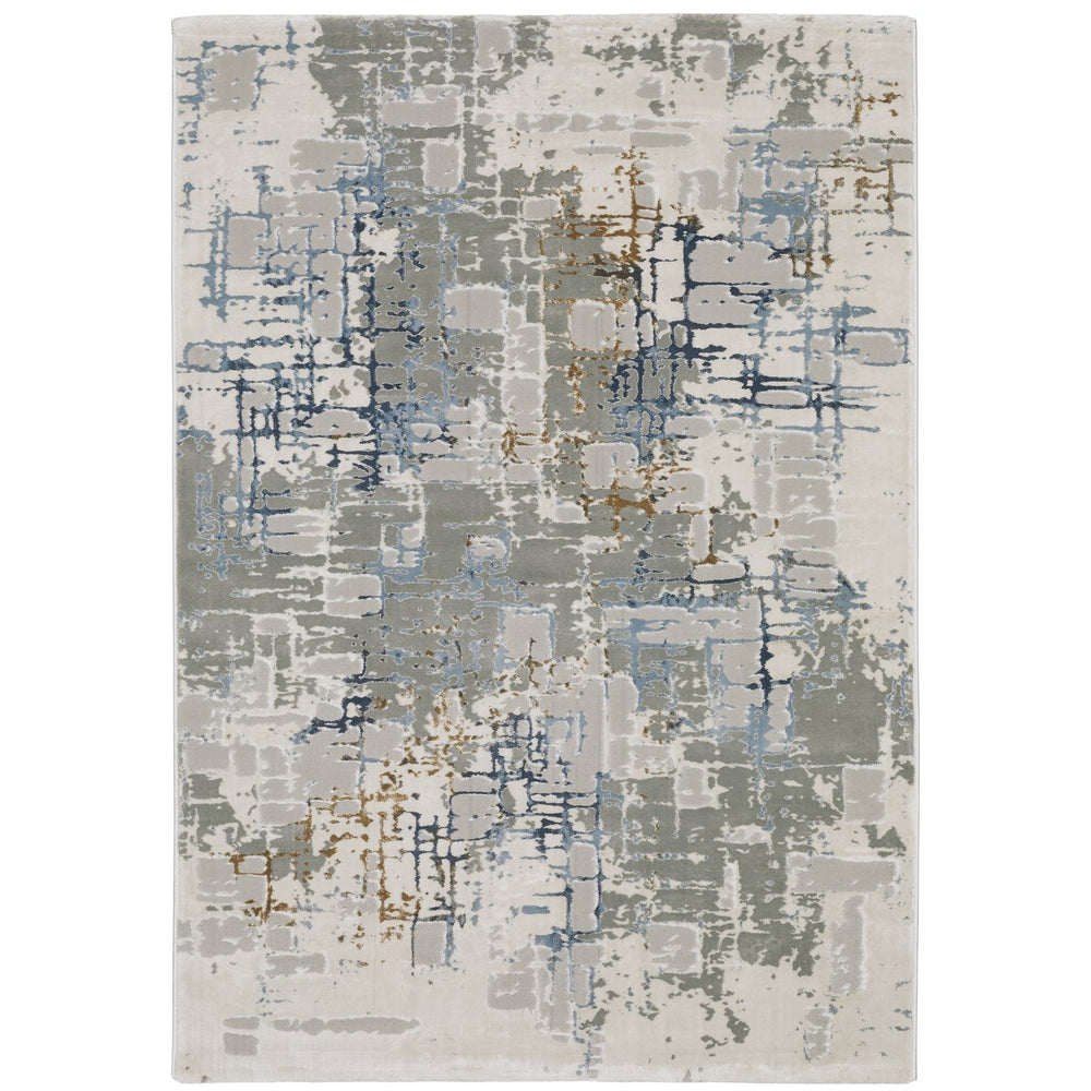 Oriental Weavers Easton Indoor Area Rug - Textured Design In Modern Blues And Grays For Stylish Home Décor Grey,Blue Polypropylene E8111x160230st