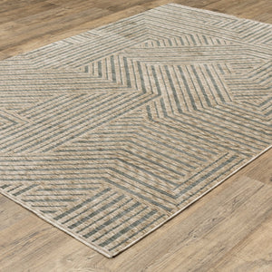 Oriental Weavers Echo Indoor Area Rug - Soft Textured Polyester With Modern And Traditional Designs For Any Space Beige,Grey Polyester Eech01240340st