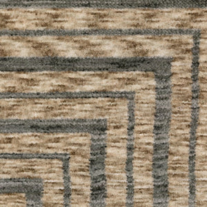 Oriental Weavers Echo Indoor Area Rug - Soft Textured Polyester With Modern And Traditional Designs For Any Space Beige,Grey Polyester Eech01240340st