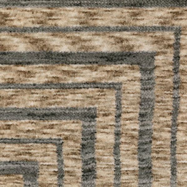 Oriental Weavers Echo Indoor Area Rug - Soft Textured Polyester With Modern And Traditional Designs For Any Space Beige,Grey Polyester Eech01240340st