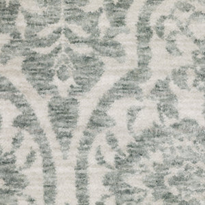 Oriental Weavers Echo Indoor Area Rug - Soft, Textured Polyester Yarn In Subtle Neutrals And Tonal Blues, Made In Egypt Teal,Ivory Polyester Eech02160235st
