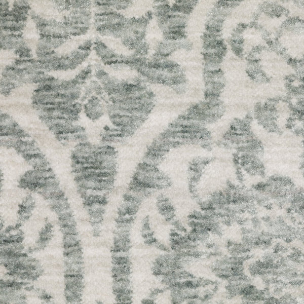 Oriental Weavers Echo Indoor Area Rug - Soft, Textured Polyester Yarn In Subtle Neutrals And Tonal Blues, Made In Egypt Teal,Ivory Polyester Eech02160235st